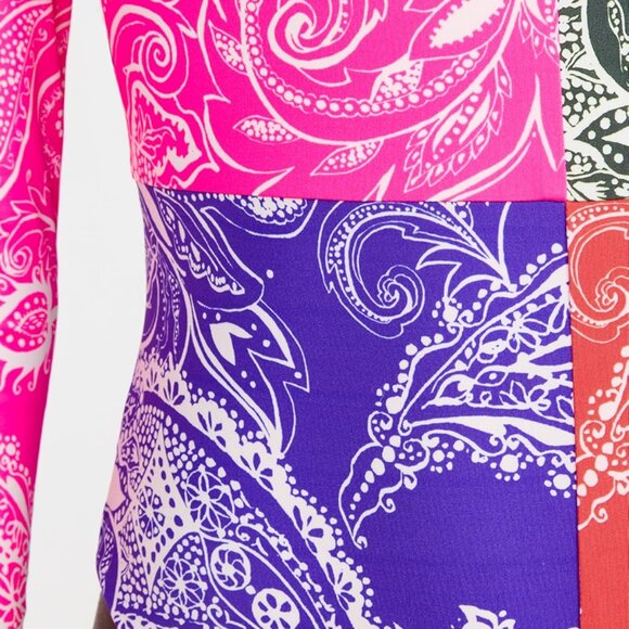 NWT MARA HOFFMAN Reese Paisley Print Long sleeve One Piece swim wet suit size XL - Picture 3 of 6